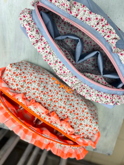 Necessaire com folhos