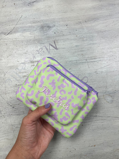 Bolsa achatada dupla