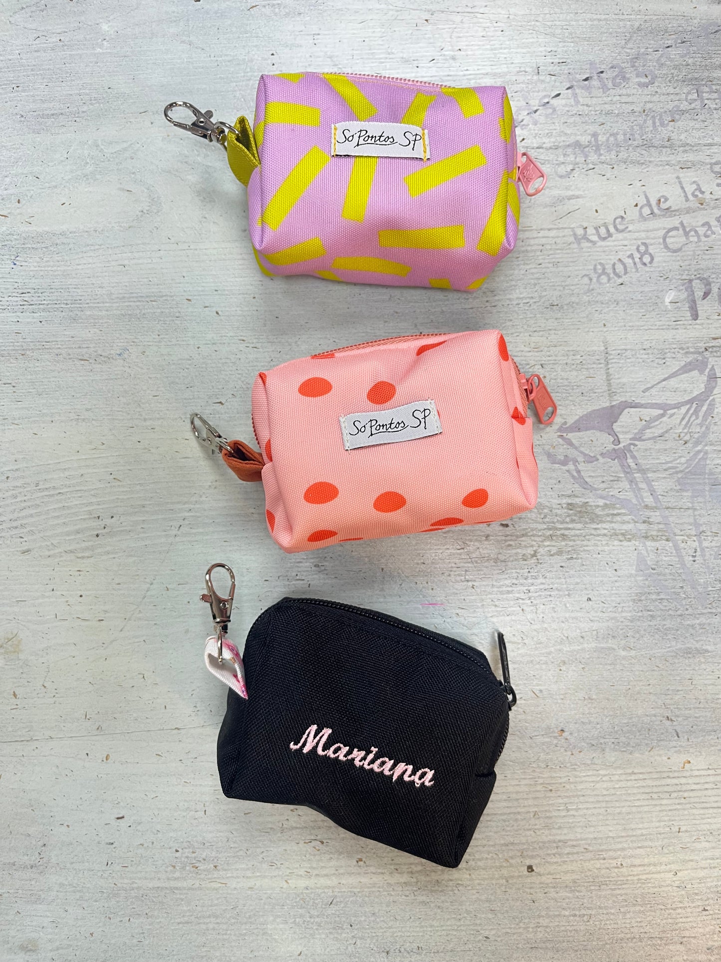 Bolsa com mosquetão