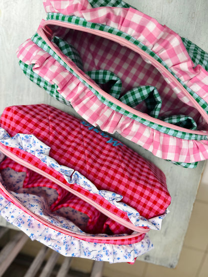 Necessaire com folhos