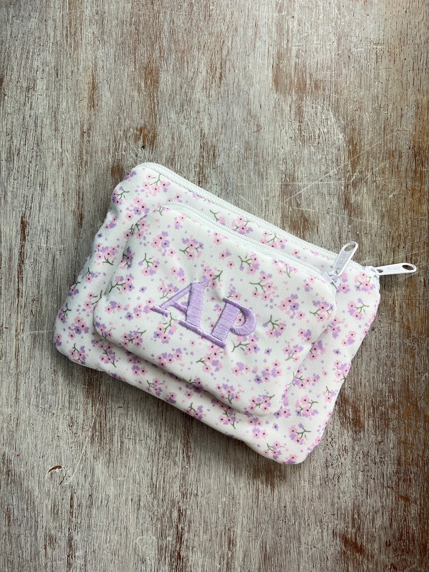 Bolsa achatada dupla